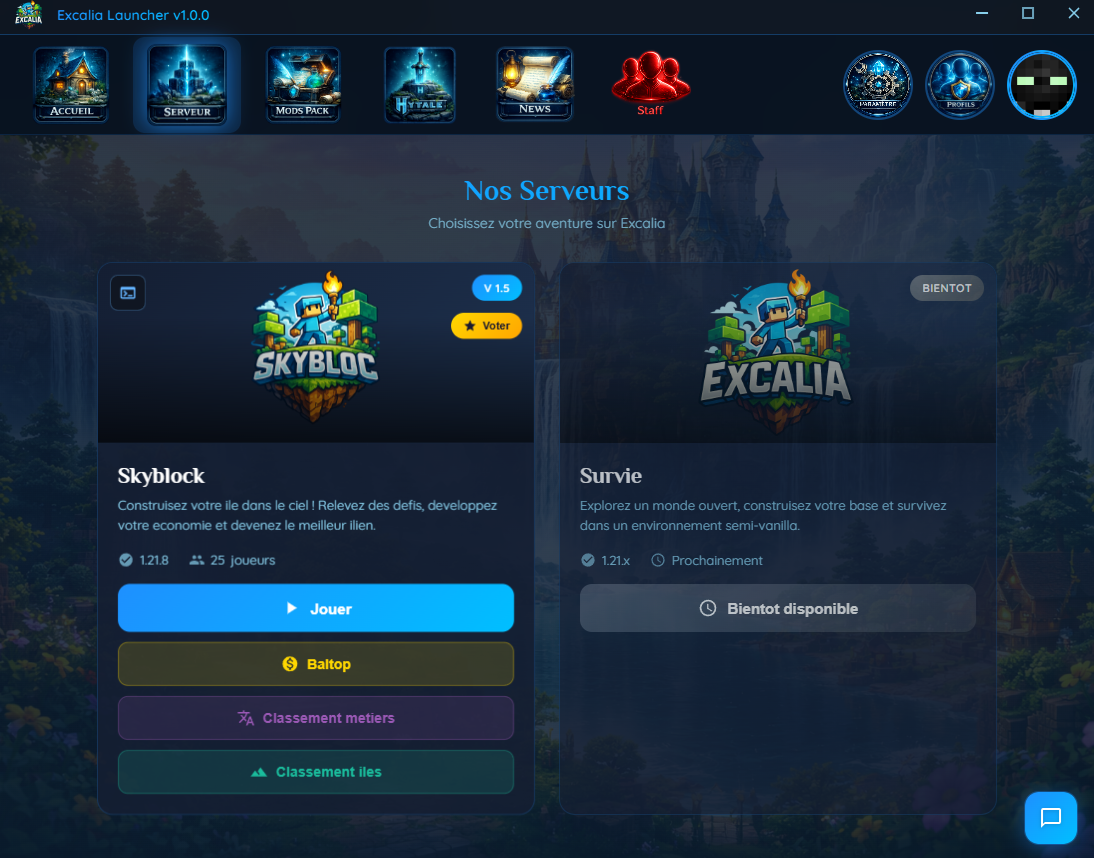 Le Launcher Excalia est enfin là !